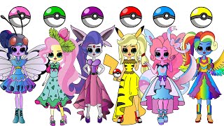 POKEMONS Halloween party- Mlp in LOL style- Paper craft ideas