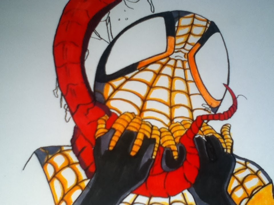 Drawing Space Spiderman 