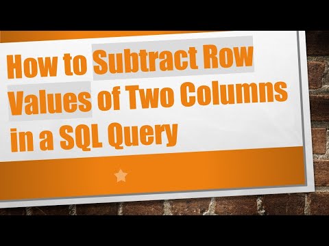 How to Subtract