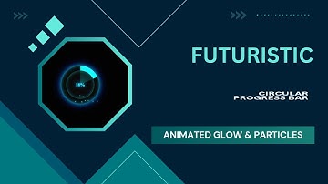 Futuristic Neon Circular Progress Bar with Animated Glow & Particles | HTML, CSS & JavaScript