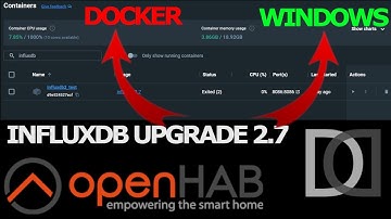 OPENHAB 4 - Upgrade to INFLUXDB 2.7 on WINDOWS with DOCKER - SmartHome ITA sub ENG