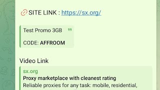 Free GB Proxy Promo AFFROOM 3GB || Full Set-up A to Z