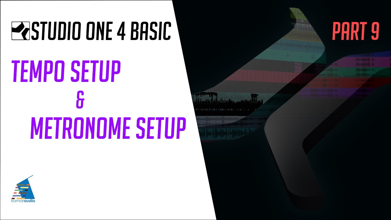 PreSonus Studio One 4 Basic Part. 9 │TEMPO SETUP & METRONOME SETUP