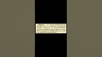 Fasces: Encyclopedia of Freemasonry By Albert G. Mackey