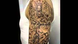 Angel tattoo design for men