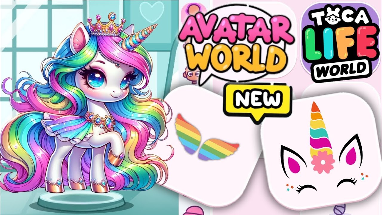 КАК СОЗДАТЬ НОВУЮ МИЛУЮ РАДУЖНУЮ ПОНИ 🌈 В МИРЕ АВАТАРА И МИРЕ ТОКА-БОКА 😍🌎