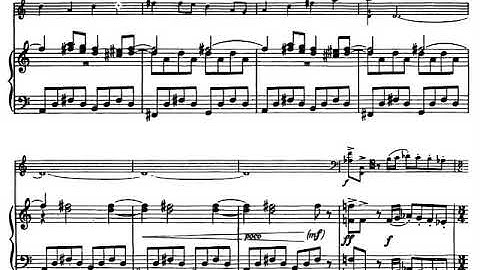 Lukas Foss - Capriccio for Cello and Piano (1948) [Score-Video]