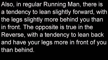 Melbourne Shuffle, Lesson 10: Reverse Running Man