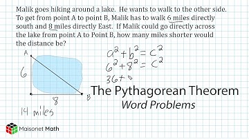 Solving Word Problems - The Pythagorean Theorem