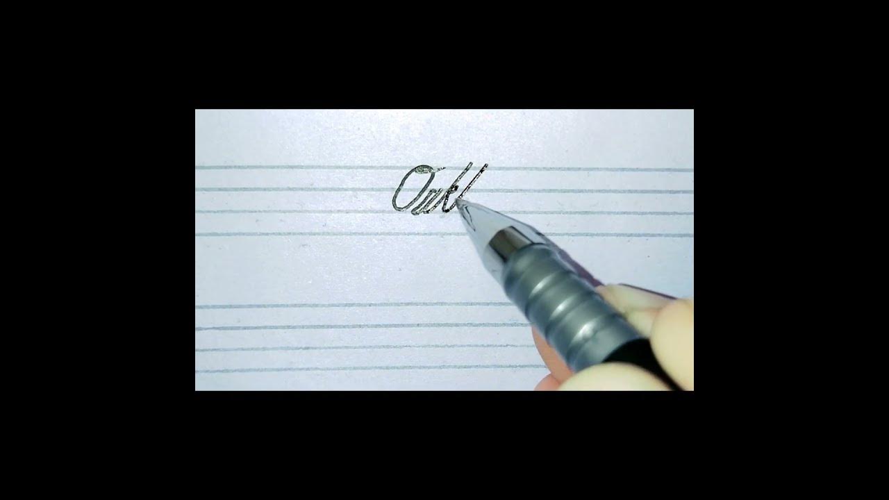 Name of Oaklynn write ️ in beautiful cursive style.. Comment your