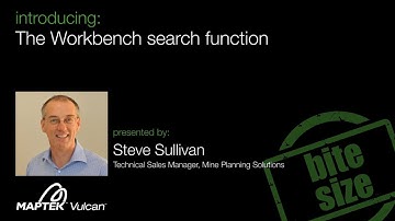Vulcan Bite Size - Introducing: The Workbench Search Function