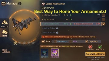 Best way to Hone Your Armaments! | Doomsday: Last Survivors