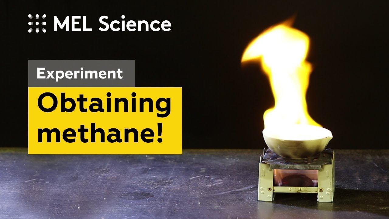 How to make methane from sodium salts (