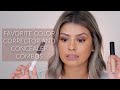MY CURRENT GO TO COLOR CORRECTOR AND CONCEALER COMBINATIONS FOR CONCEALING DARK CIRCLES!