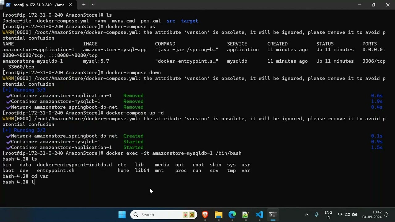 Telugu - DevOps Session 35: Data binding with Docker Volume, Understand & implement Docker Swarm