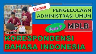 General Administrative Management (The Nature of Letters and Correspondence) || MPLB Phase F General Administrative Management (The Nature of Letters and Correspondence) || MPLB Phase F