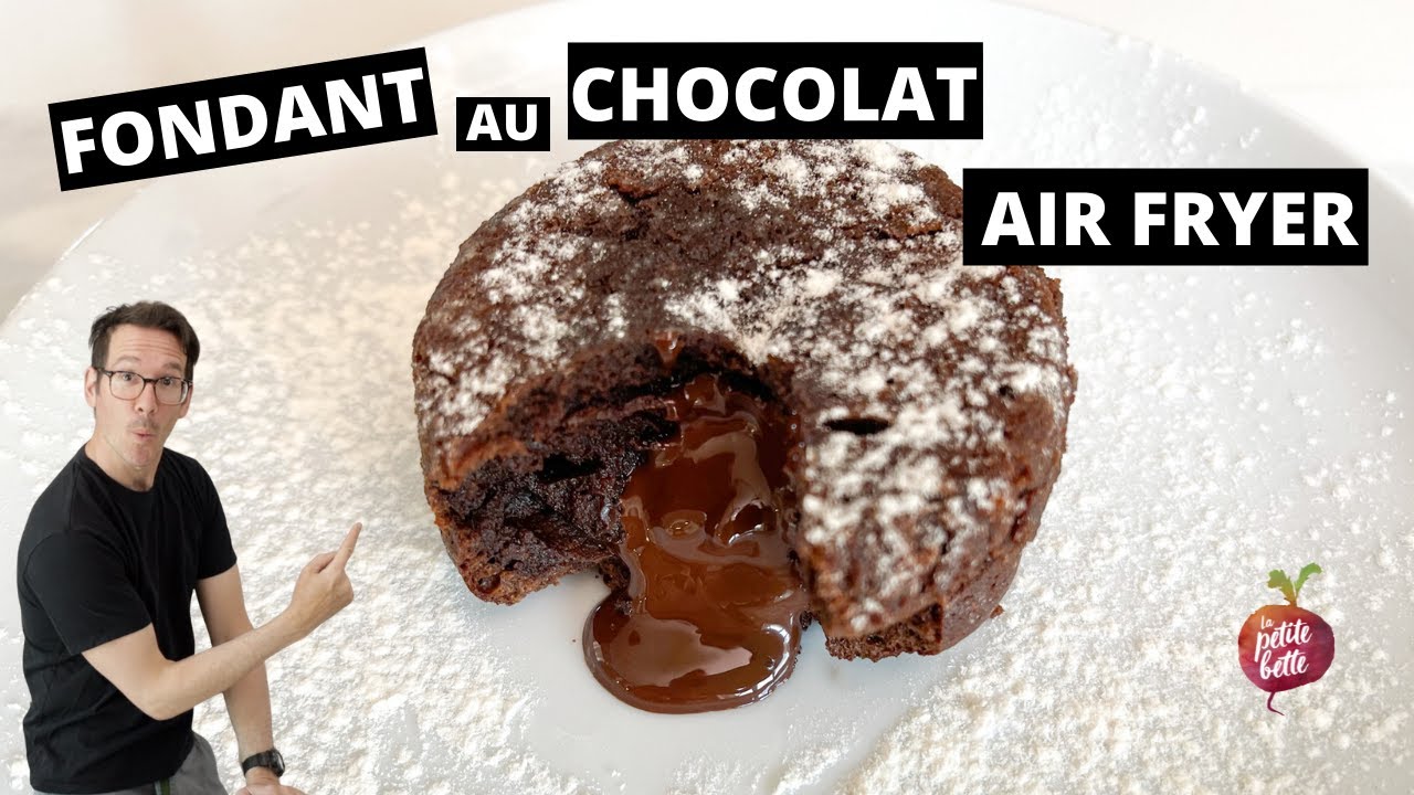 FONDANT AU CHOCOLAT mi-cuits au air fryer La petite bette FONDANT AU CHOCOLAT mi-cuits au air fryer La petite bette