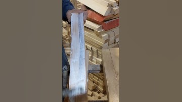 From Glued Blocks to Chair Back — Viral Woodworking Short!