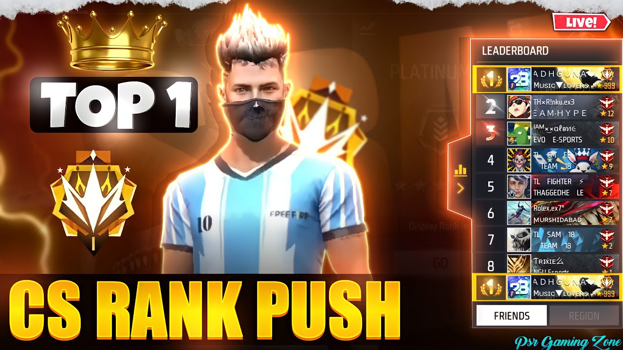 DAY - 2 CS R PUSH! || PSR SAI IS LIVE 🥲 || FREE FIRE IN TELUGU || # ...