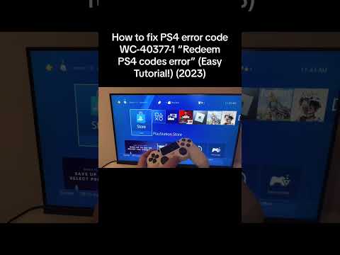 Fix PS4 Error