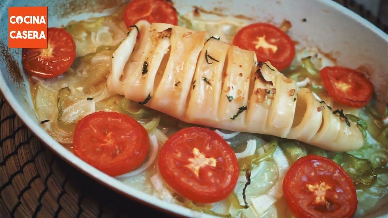 Baked Stuffed Squid | Italian Recipes - YouTube
