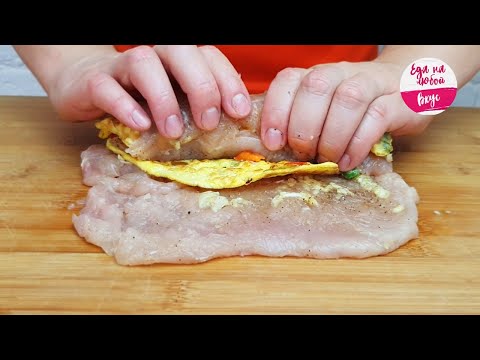 Video: Omlet Içinde Tavuk Rulo
