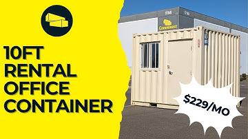 10 Foot Shipping Container TRANSFORMED into Modern Office