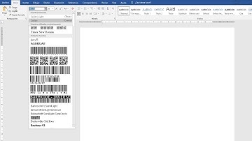 Código de Barra y QR en Word │ Agregar Fuente o Tipo de Letra, Código QR y de Barra