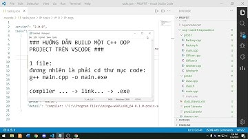 Hướng dẫn build C++ OOP Project trên vscode