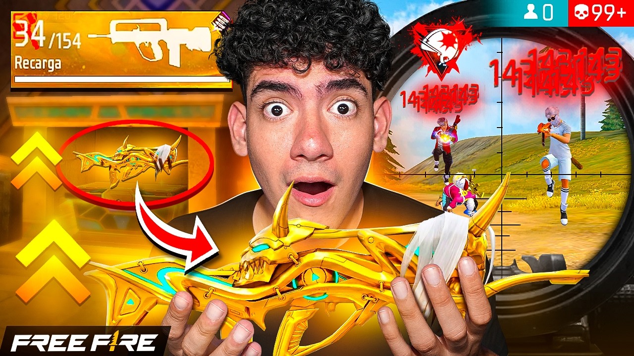 LA NUEVA FAMAS CON RAGAFAS DE 4 TIROS ESTA HACKEADA EN FREE FIRE !! - TheDonato