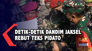 Detik-detik Dandim Jaksel Kolonel Inf Ucu Rebut Teks Pidato di TMP Kalibata