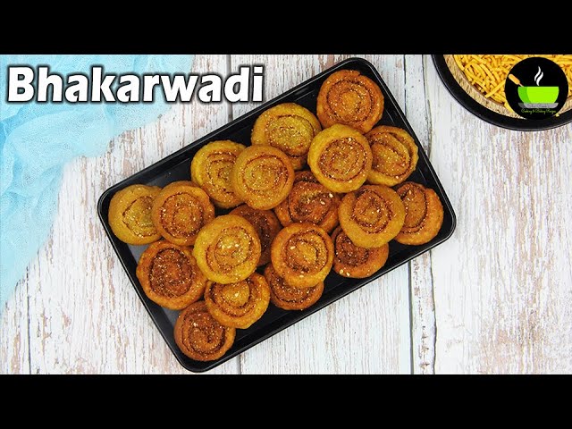 Bhakarwadi Recipe | How To Make Bhakarwadi | Bakarwadi Recipe | Maharashtrian Bhakarwadi  | Snacks | She Cooks