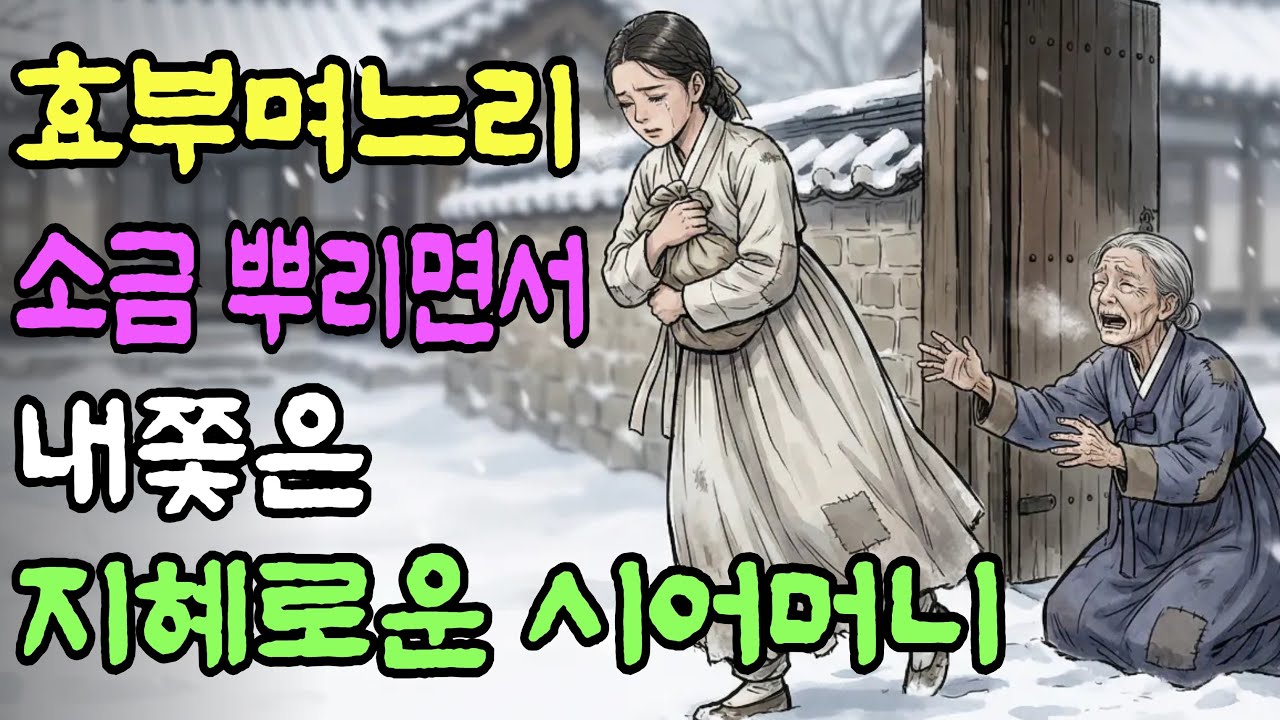 효부 며느리를 소금 뿌리면서 내쫓은 지혜로운 시어머니의 이유 | 옛날이야기 | 야담 | 오디오북 | 수면동화 | 민담 | 오디오북