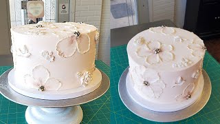 How to Make a Brushed Embroidery Cake | Bas Relief | Cake Decorating Tutorial