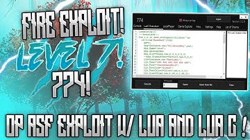 [OMFG] ✅ FIRE ASF ROBLOX HACK/EXPLOIT!!! ✅ | 774 ! | OP ASF EXPLOIT W/ LUA AND LUA C (WORKING!!)