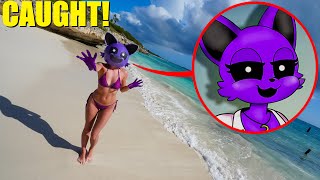 I CAUGHT CATNAP ON THE BEACH IN REAL LIFE! (SMILING CRITTERS LOVE STORY)