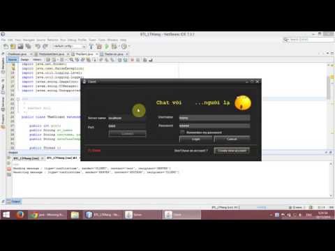Chat on network using TCP on Netbeans