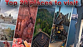 Top Places Matterhorn|BlueMosqueVictoriaHarbour| Petra|Red Square, Moscow|Jemaa el-Fna|Mount Everest