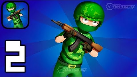 Stickman War 3D: Shoot N Merge - Gameplay Walkthrough Part 2 Tutorial Beat the enemy (Android,iOS)