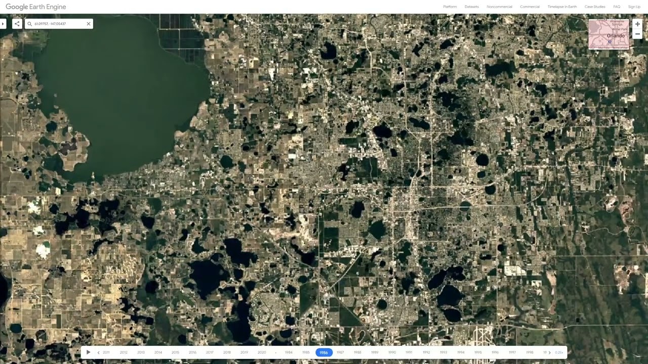 Orlando, Florida USA 1984-2020 Time Lapse Video