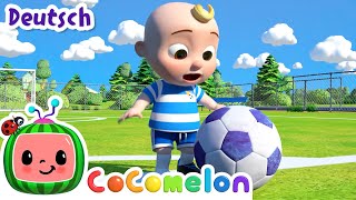 Das Fußballlied | CoComelon - JJ's Animal Time Deutsch | Cartoons und Kinderlieder