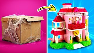 Transforme o seu espaço: Como fazer DIY um castelo de bonecas cor-de-rosa!!! 🏰💖