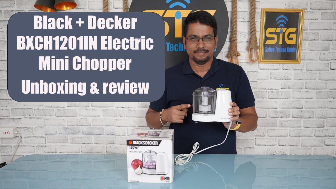 Black +Decker BXCH1201IN Electric Mini Chopper Unboxing & Review