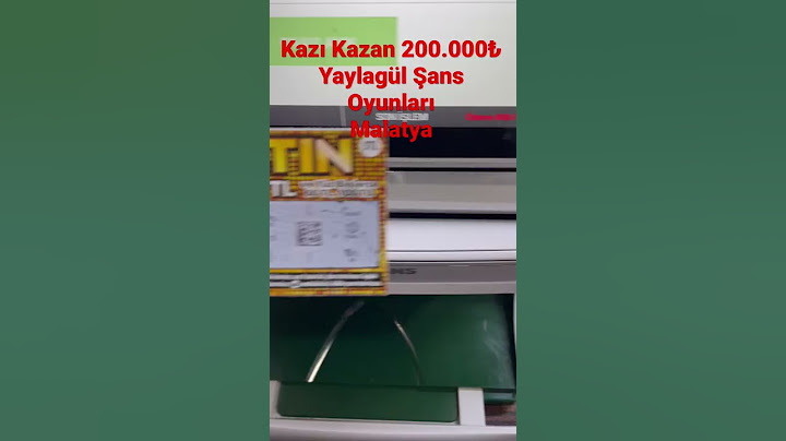 Kazı Kazan 200.000₺ Büyük İkramiye - Yaylagül Şans Oyunları Malatya