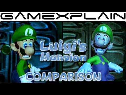 Luigi's Mansion Head-to-Head Comparison (3DS vs GameCube Graphics)