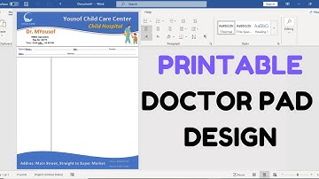 How to Create a Printable Doctor Prescription Pad in MS Word | Easy Tutorial