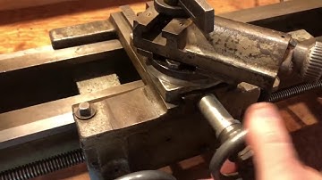 Atlas lathe power carriage feed and manual cross feed operation