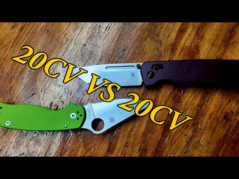 Kizer Escort 20CV vs Spyderco Para 3 20CV Edge Retention Testing   