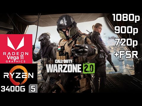 Call Of Duty Warzone 2.0 - Ryzen 5 3400G Vega 11 U0026 16GB RAM