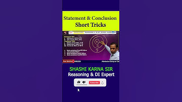 Statement and Conclusion Short Tricks